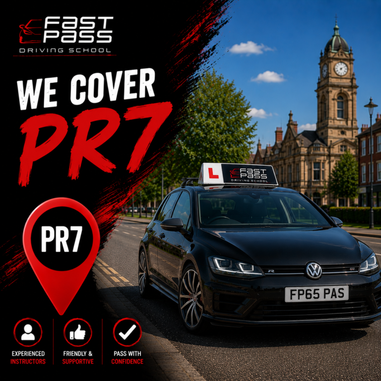 driving lessons pr7 postcode