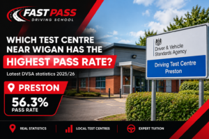 DVSA driving test centre pass rates