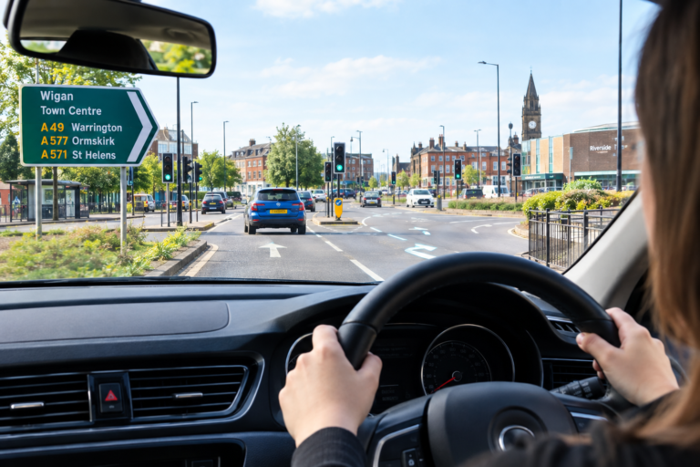 Is it difficult learning to drive in Wigan