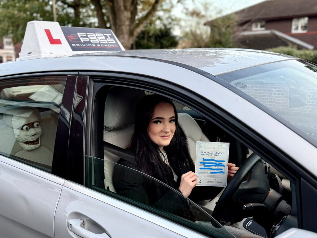 Serena Driving Test Passed In Chorley Holding Her Pass Certificate