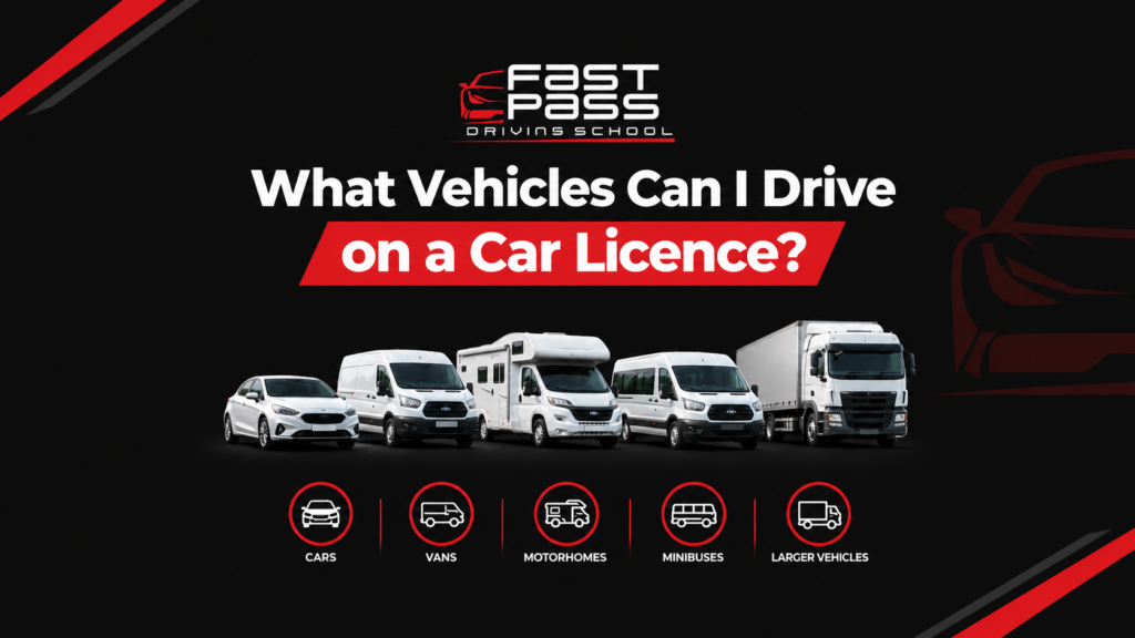 What vehicles can i drive with a car licence category B